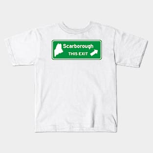 Scarborough, Maine Highway Exit Sign Kids T-Shirt